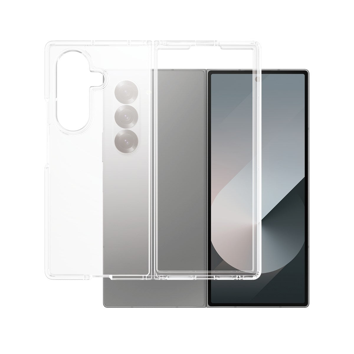 CARE by PanzerGlass® Flagship Case Transparent Urban Combat w. Clear Frame Samsung Galaxy Z Fold7